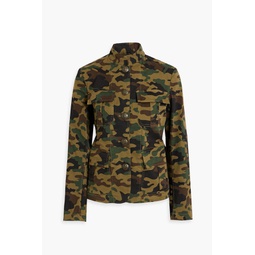 Cambre camouflage-print cotton-blend twill jacket
