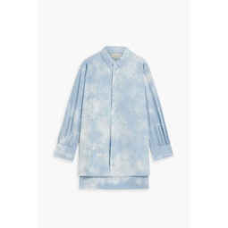 Ambroise tie-dyed crinkled cotton tunic