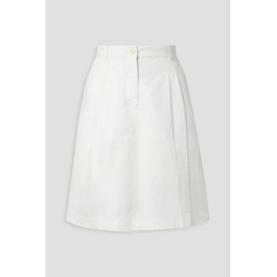 Camden Lyocell, linen and cotton-blend twill shorts