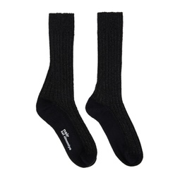 Black Metallic Socks 232672F076002
