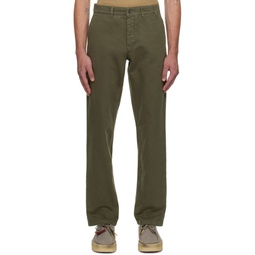 Green Aros Slim Trousers 222116M191019