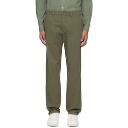 Green Aros Regular Trousers 241116M191007