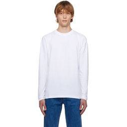 White Niels Standard Long Sleeve T Shirt 222116M213019