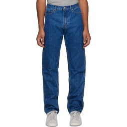 Blue Five-Pocket Jeans 232116M186001
