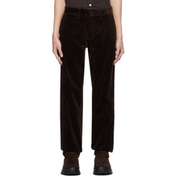 Brown Aros Trousers 232116M191021