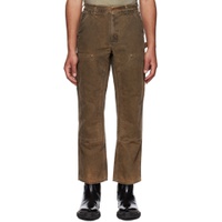 SSENSE Exclusive Brown Working Trousers 231438M191006