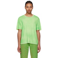 Green Sprayed T Shirt 231438M213000