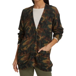 Rogers Camouflage Printed Cardigan