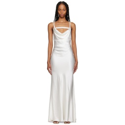 White Venus Maxi Dress 231472F055000