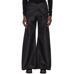 Black Wide Trousers 241217M191001