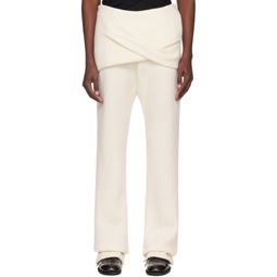Off White Draped Trousers 241217M191006