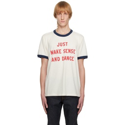 White Ricky Sense Dance T Shirt 231078M213003