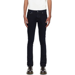 Navy Tight Terry Slim Tapered Jeans 222078M186034