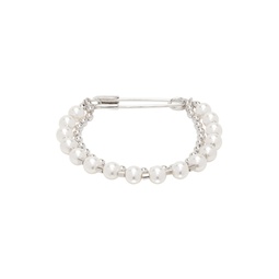 Silver   White  9909 Bracelet 241439F020008