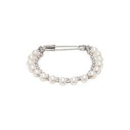Silver   White  9909 Bracelet 241439M142022