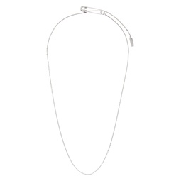 Silver Safety Pin Necklace 232439F023018