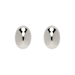 Silver Egg Earrings 231439F022004