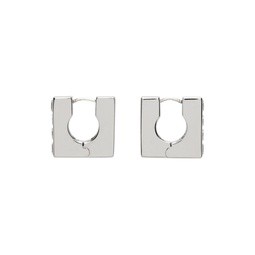 Silver Square Earrings 232439F022011