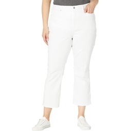 NYDJ Plus Size Slim Boot Ankle Jeans in Optic White