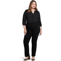 Womens NYDJ Plus Size Pull-On Bailey in Black Rinse
