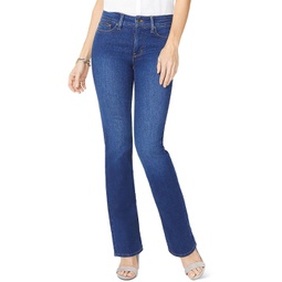 womens tummy-control mid-rise bootcut jeans