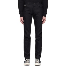 Black Slim-Fit Super Guy Jeans 231527M186008