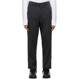 Gray Wide Trousers 232467M191015
