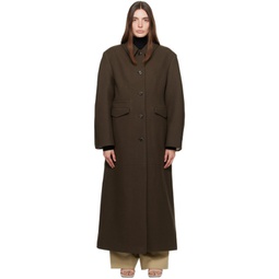 Brown Brogan Coat 232845F059015