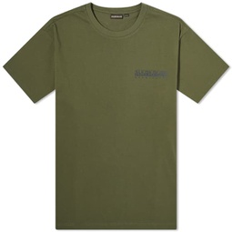 Napapijri Hill Back Logo T-Shirt Green Depths