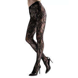 Cut-Out Lace Net Tights