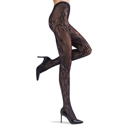 Womens Feather Lace Net Tights