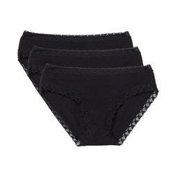 Womens Natori Bliss Girl Brief 3-Pack Panties