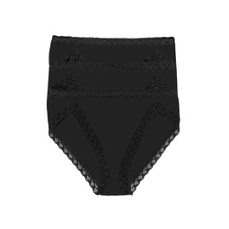 Bliss French Cut Brief 3 Pack - Black