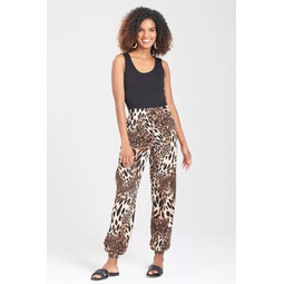 Leopard Cotton Gauze Pants