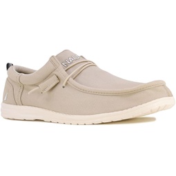 Nautica Mens Comfort Loafers, Lace-Up Boat Shoe, Lightweight Casual Stretch Sneaker-Rushford 1