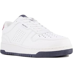 Nautica Mens Low-Top Fashion Sneakers - Lace-Up Trainers for Stylish Basketball Style and Comfortable Walking Shoes