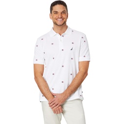 Mens Nautica Sustainably Crafted Classic Fit Printed Polo