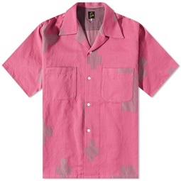 Needles Kimono Jacquard Vacation Shirt Pink Cross