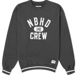 Neighborhood College Crew Sweater Black