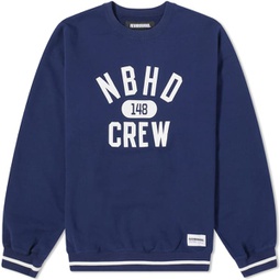 Neighborhood College Crew Sweater Navy