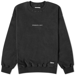 Neighborhood Fleece Crew Sweater Black