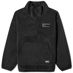 Neighborhood Fleece Half Zip Crew Sweater Black
