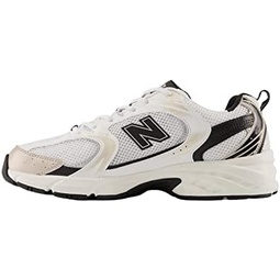 New Balance Mens Sneaker Running Shoe, MR530TC, White/Light Metallic Gold/Black