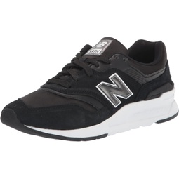 New Balance Womens 997H V1 Sneaker, Black/White, 11