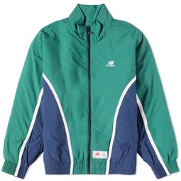 New Balance Hoops Woven Jacket Team Forest Green