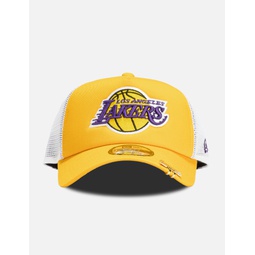 LA Lakers A Frame 9Forty Trucker Cap