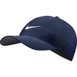 Mens Nike Dri-FIT Tech Golf Cap, Midnight Navy(AQ5349-410)/White, One Size