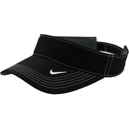 Nike Original Dri-FIT Moisture Wicking Swoosh Adjustable Visor Cap - Black