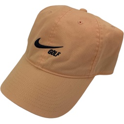 Nike Mens Adult Golf Heritage 86 Adjustable Strapback Washed Cap Hat (Orange Chalk)