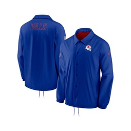 Mens Royal Buffalo Bills Sideline Coaches Performance Full-Snap Jacket